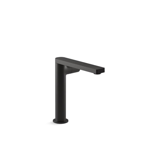 Kohler Bathroom Sink Faucet W/ Cylinderical Handle, Single Hole, Matte Black, 1.2 gpm, 7-1/8 in Spout Reach 73159-7-BL - main